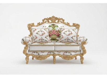 Classic Upholstery Couches Bench Sofa Sofas Furniture Sofa Two-Seater 2 Seats Italy