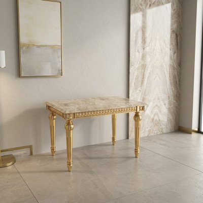 Side table bedroom side table classic design furniture wood gold new