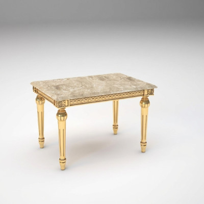 Side table bedroom side table classic design furniture wood gold new