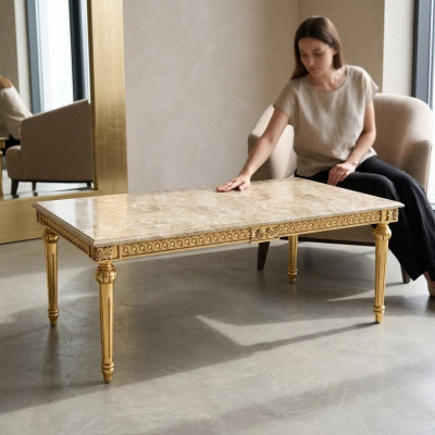 Coffee table side tables living room rectangular luxury design coffee table