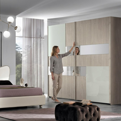 Wardrobe MobilPiu Luxury Solid Wood Bedroom Wardrobe Cabinets New