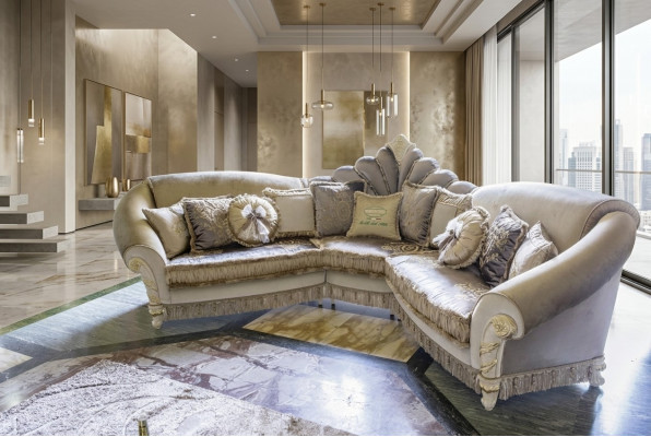 Sofa fabric sofa couch living landscape suite design modern sofas Italy L-shape