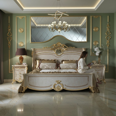 Bed bedroom beds double bed bed frame hotel design upholstery luxury furniture