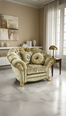 Luxury Chair Upholstery Cocktail Relax Lounge Club Chairs Furniture Design Armchair Beige
