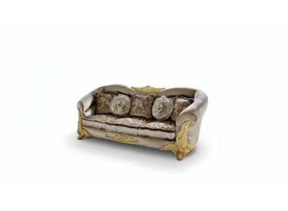 Sofa 3-seater sofas room brown Chesterfield three-seater couch upholstery design