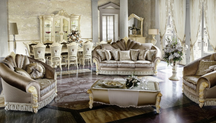 Classic Designer Couch Upholstery Sofa Set 3+1+1 Seater Couches Sofas Textile