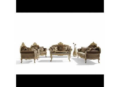 Italian three-seater velvet sofa couch upholstery Winchester 230 cm brown furniture new