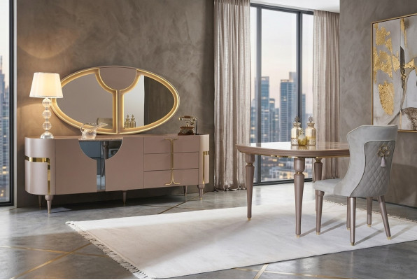 Console furniture wooden cabinet mirror dresser cabinet luxury dressers cabinet shelf