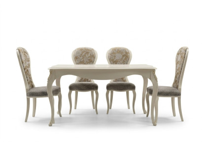 Classic table, wooden table, baroque rococo dining room, royal dining table