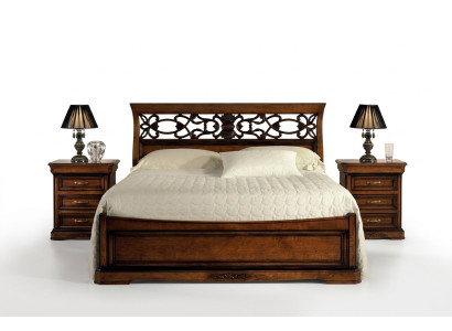Bed furniture for bedroom double bed wooden bed designer bed Vaccari cav Giovanni