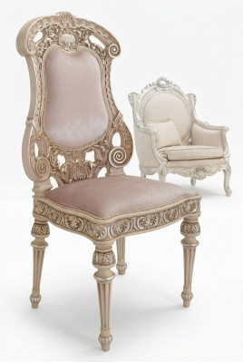 Dining room chairs wood luxury armchair chair white living room Italian furniture new