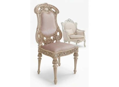 Dining room chairs wood luxury armchair chair white living room Italian furniture new