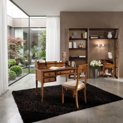 Wooden table chair tables 2-piece real wood office desk armchair table