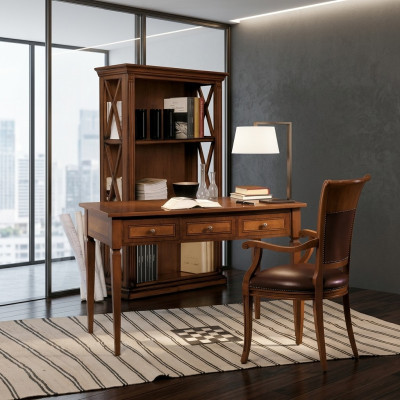 Table Desk Secretary Desks Italian Furniture Chair Set Office 2-piece
