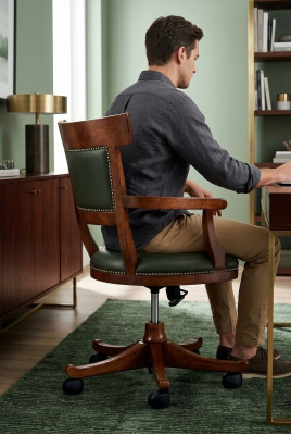 Chair on wheels living room design dining chairs wood armrests new upholstery
