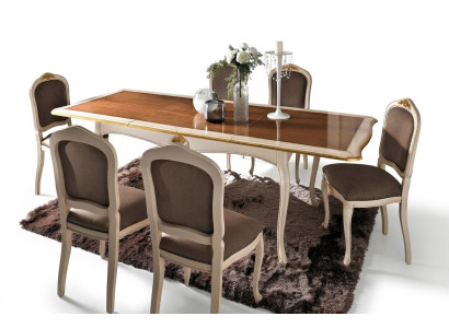 Baroque Antique Style Dining Table Table Real Wood Classic Design Tables Italy