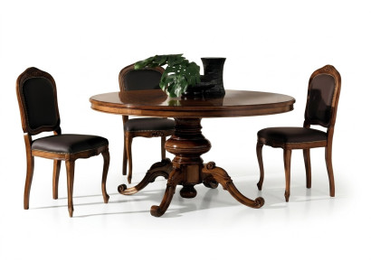 Classic dining table table round tables round baroque rococo furniture round tables new