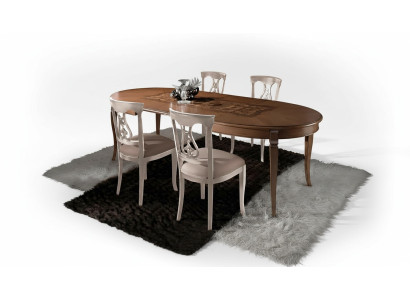 Dining room set dining group classic real wood 4-piece set chair ensemble 4x chairs