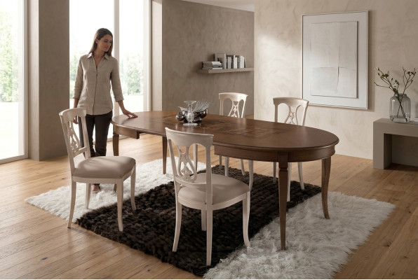 Complete Dining Set 4x Chairs Dining Room Set Dining Group Wooden Table Tables 5-piece