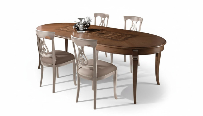 Complete Dining Set 4x Chairs Dining Room Set Dining Group Wooden Table Tables 5-piece