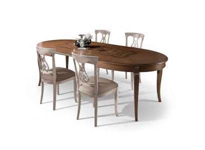 Complete Dining Set 4x Chairs Dining Room Set Dining Group Wooden Table Tables 5-piece
