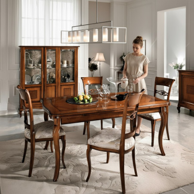 Dining room 6x chairs wood luxury armchair chair brown chairs living room furniture