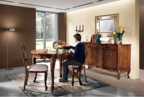Cabinet Living Room Shelf Luxury Wood Design Sideboard Sideboard Brown Furniture