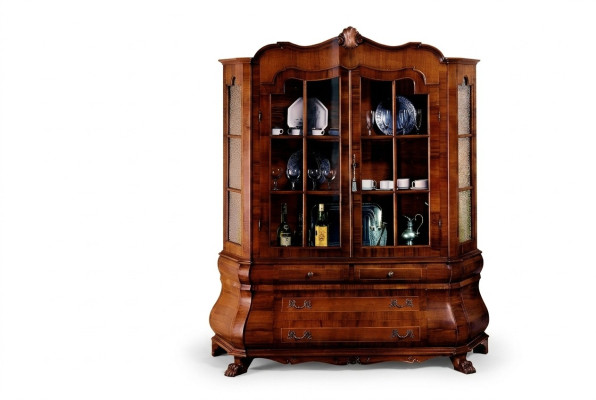 Showcase with 2 Doors Cabinet Display Living Room Cabinets New Furniture Glass Italy