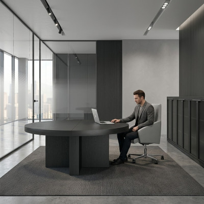 Office table, meeting table, conference table, work table, table, round table, Italy