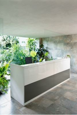 Reception desk office furniture reception desks table law firm Frezza counter furniture practice