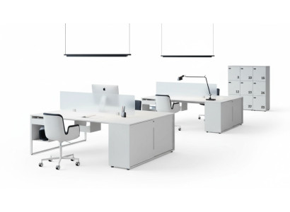 Desk Worktable Computer Desk Double Desk with Drawer