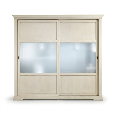 Luxury wardrobe Italian furniture bedroom closet solid wood cabinets