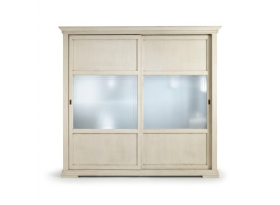 Luxury wardrobe Italian furniture bedroom closet solid wood cabinets
