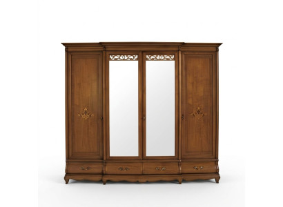 Wardrobe set wood cabinet bedroom solid wood furniture Italy cabinets