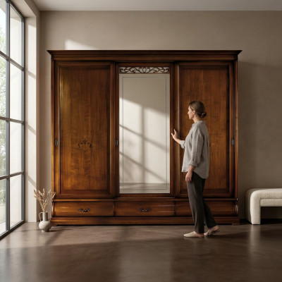 Wardrobe design wardrobes mirror furniture living Vaccari cav giovanni