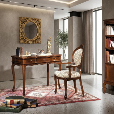 Desk Secretary Desks Italian Furniture Table Chair Set Office 2-piece