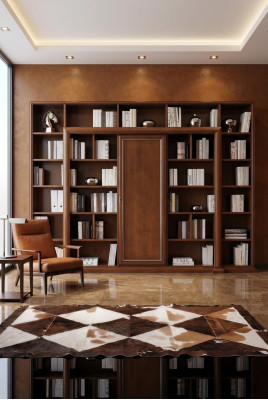 Books cabinet Italian furniture shelf wood cabinets shelves display cabinet sideboard