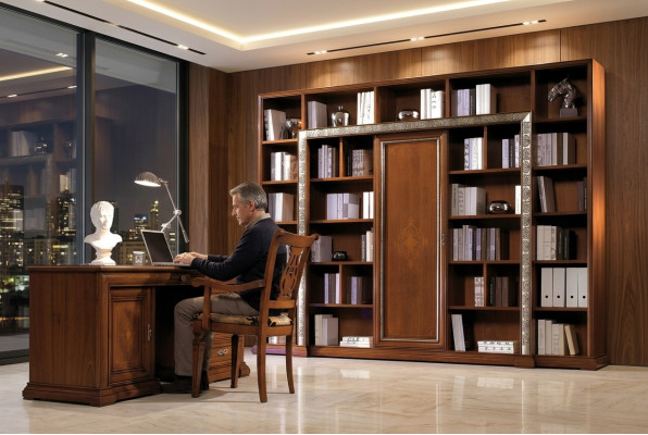 Office desk table office armchair cabinet set office furniture cabinets Italy solid