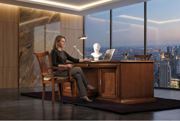 Designer desk table furniture office desks solid wood tables Italy