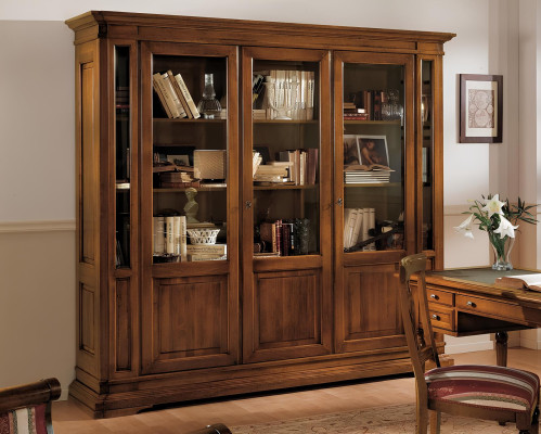 Cabinet shelf living room bookshelf wood office cabinet cabinets showcase Italy