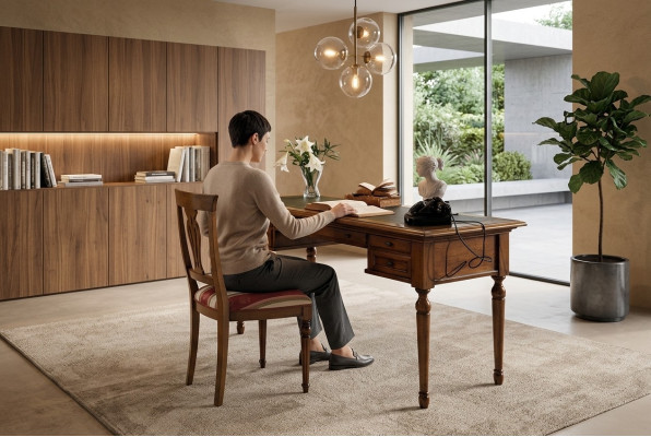 Table secretary desk desks Italian furniture office wood tables