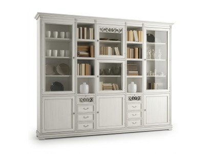 Office furniture, study bookshelf, wooden bookshelf with drawers design