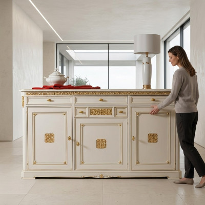 Dresser Sideboard Sideboard White Sideboards Cabinet Dressers Furniture Solid Wood