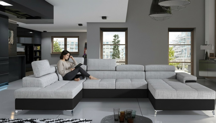 Fabric U-shape couch living area corner sofa suite design modern sofa modern new