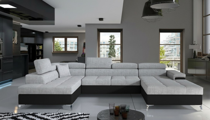 Fabric U-shape couch living area corner sofa suite design modern sofa modern new