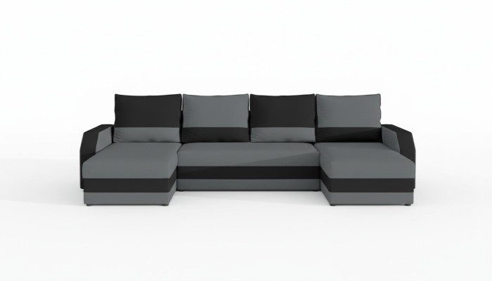 Corner fabric sectional U-shaped sofa couch design upholstered textile modern textile