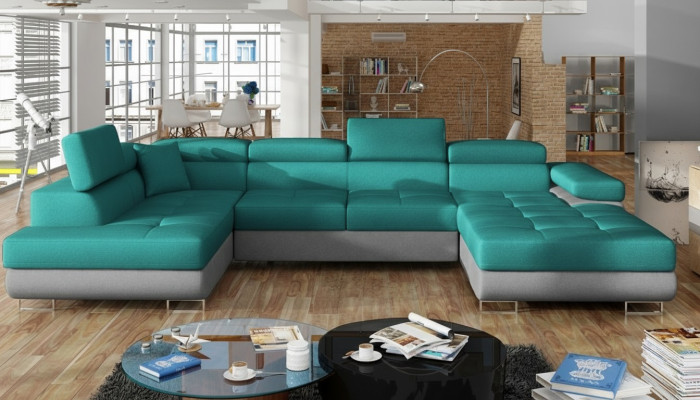 Fabric U-shaped couch living landscape corner sofa set modern design sofa modern new