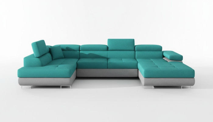 Fabric U-shaped couch living landscape corner sofa set modern design sofa modern new