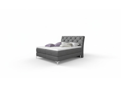 Designer bed bedroom beds textile hotel upholstery chesterfield box spring