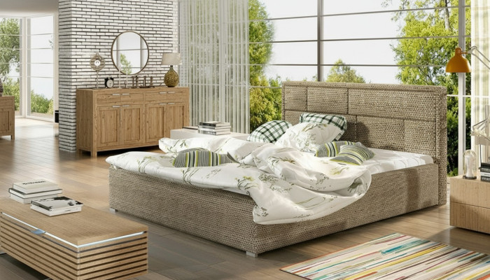 Designer bed bedroom, beds, textile, hotel, luxury, upholstery, robust